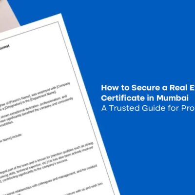 Real Experience Certificate in Mumbai