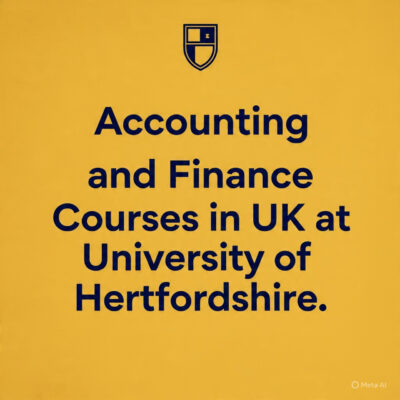 Accounting and Finance Courses in UK at University of Hertfordshire