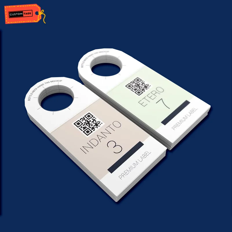 bottle neck hang tag