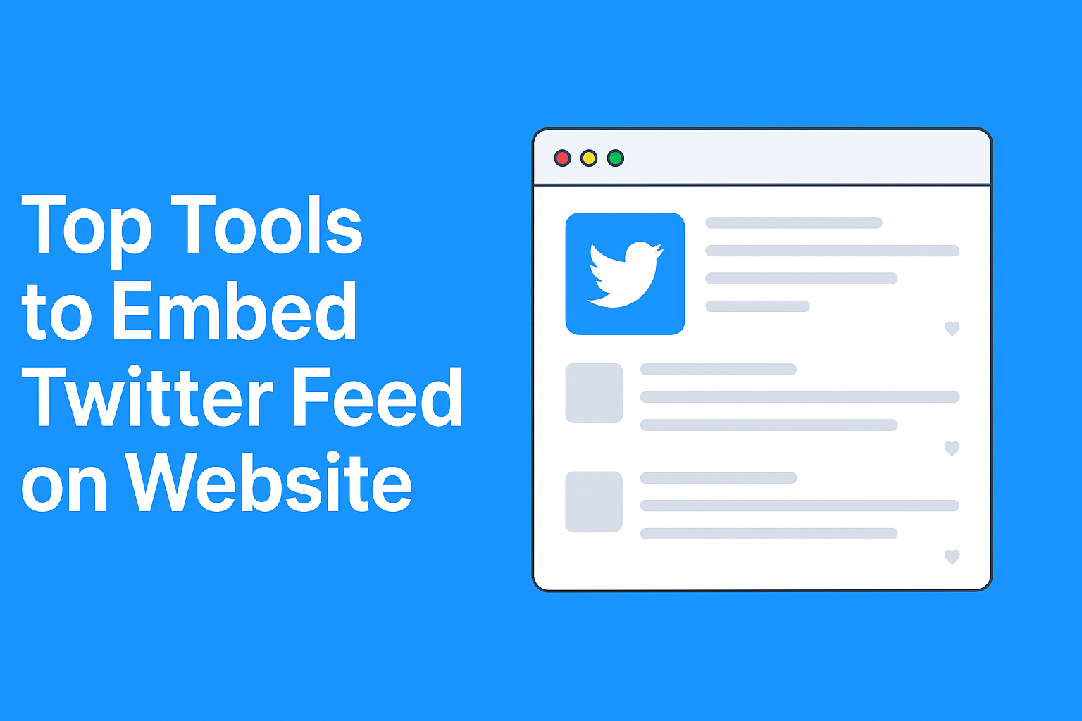 top tools to embed twitter feed