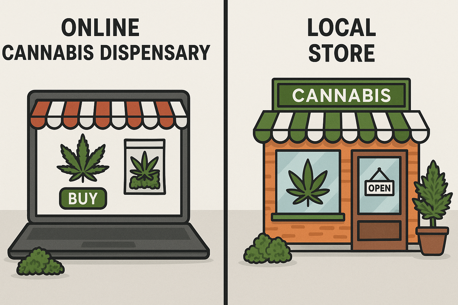 Online Dispensary vs. Local Store