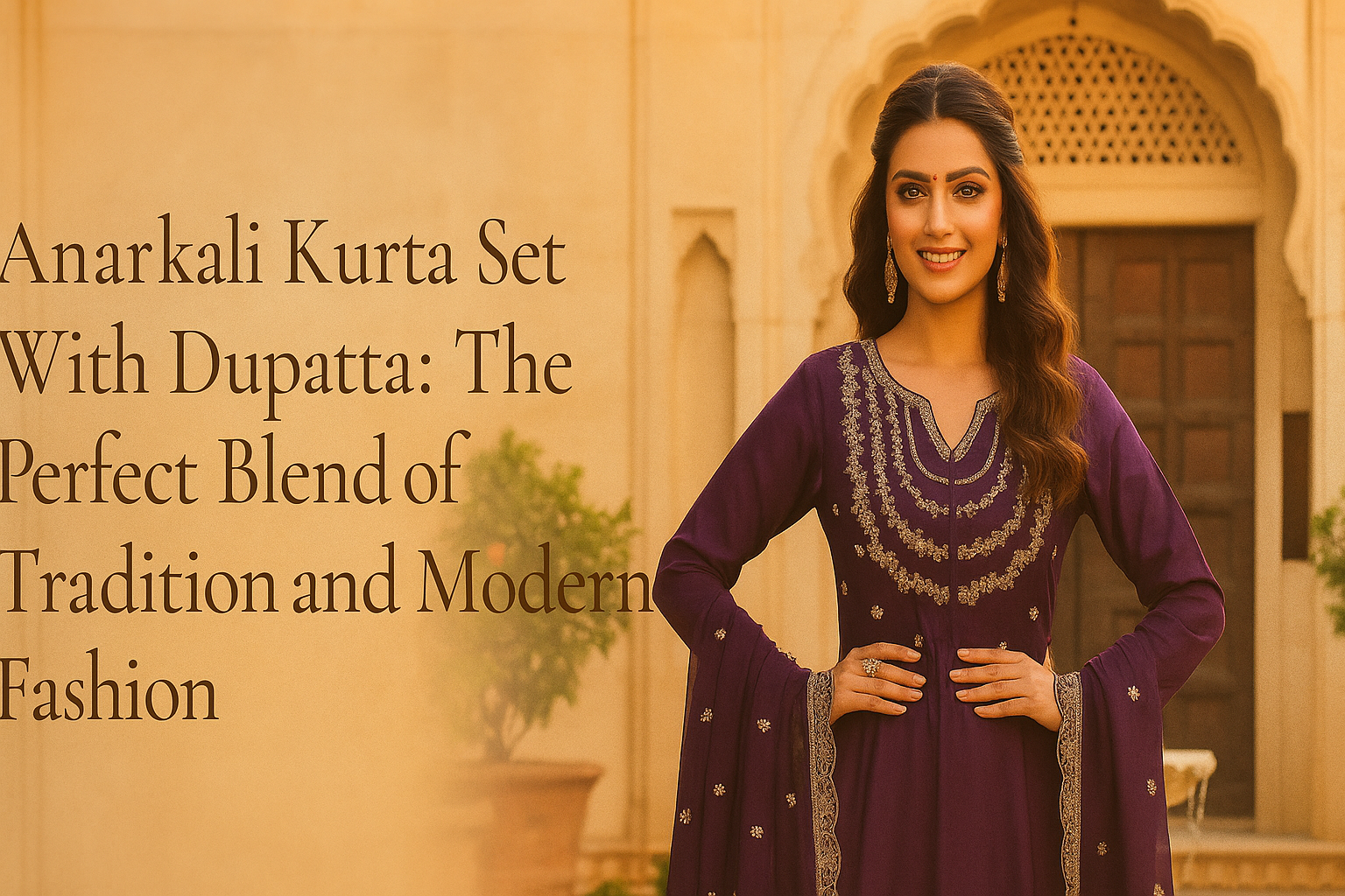 Anarkali Kurta Set With Dupatta: The Perfect Blend of Tradition and Modern Fashion