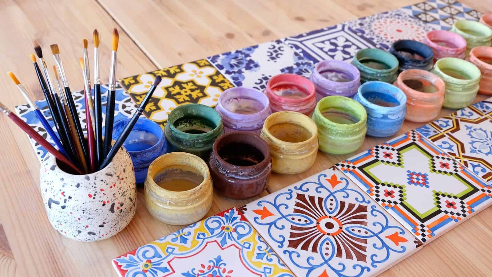 Tiles painting workshop Singapore