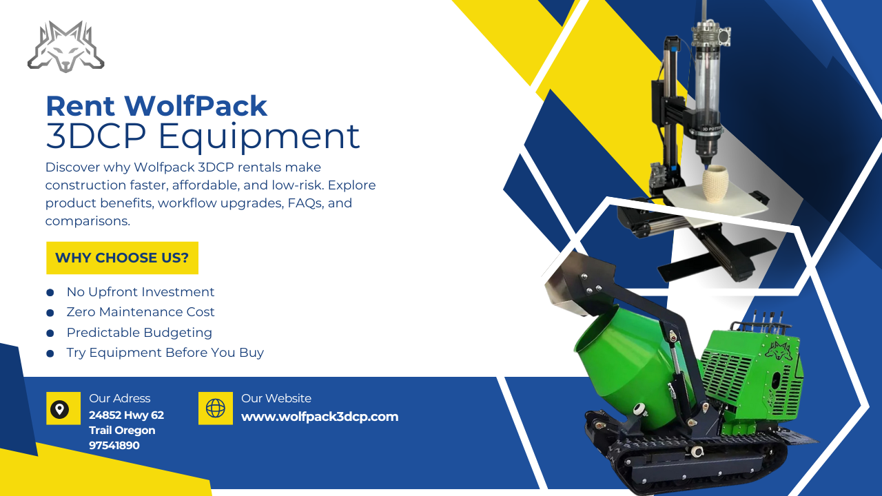 wolfpack 3dcp rental program