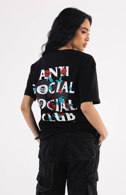 Anti Social Social Club White Burn It Down Spray Paint Logo T Shirt