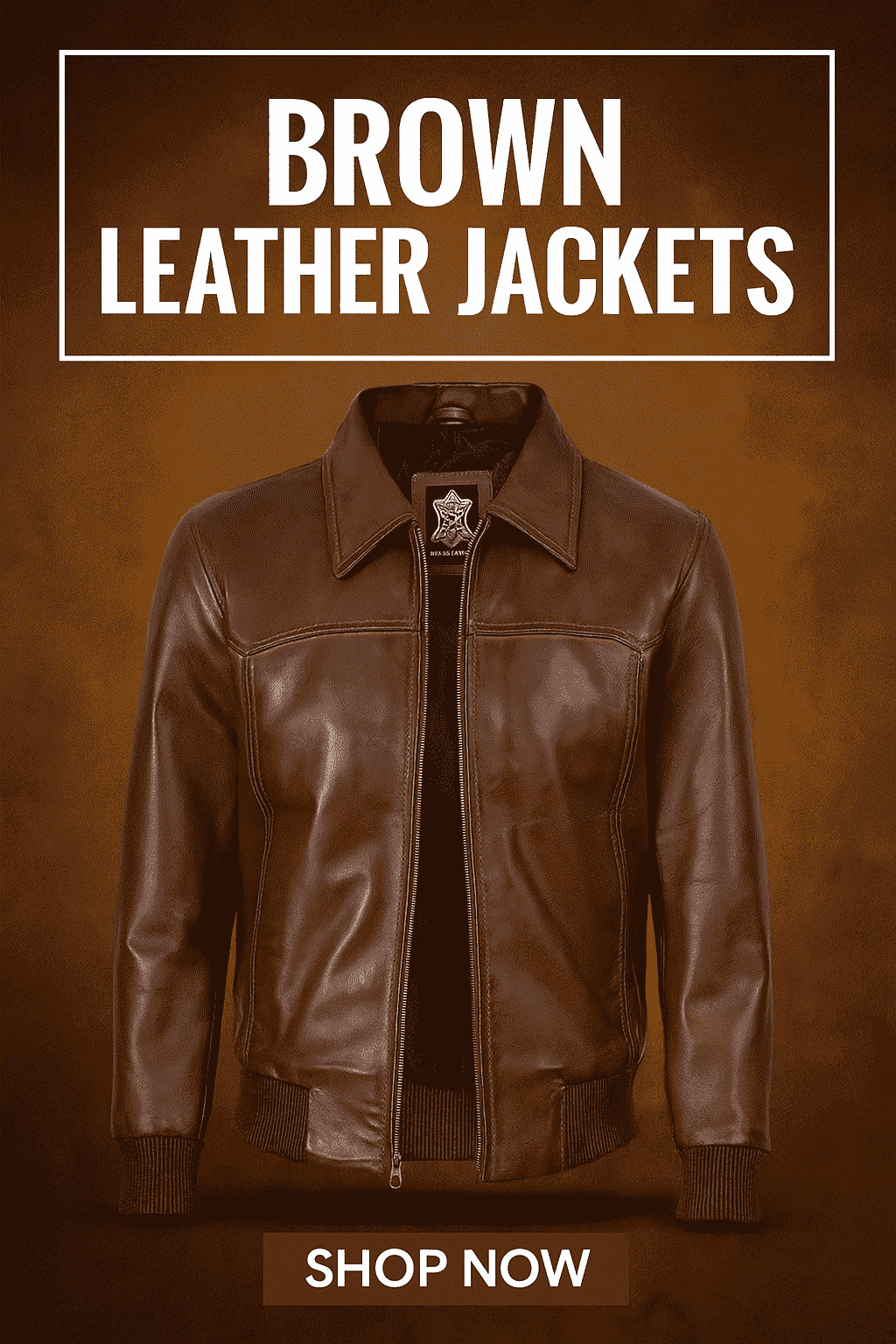 leather jackets brown colour