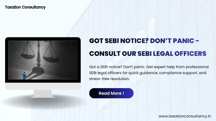 SEBI Law Officer Guide for Taxation Consultancy & Registration