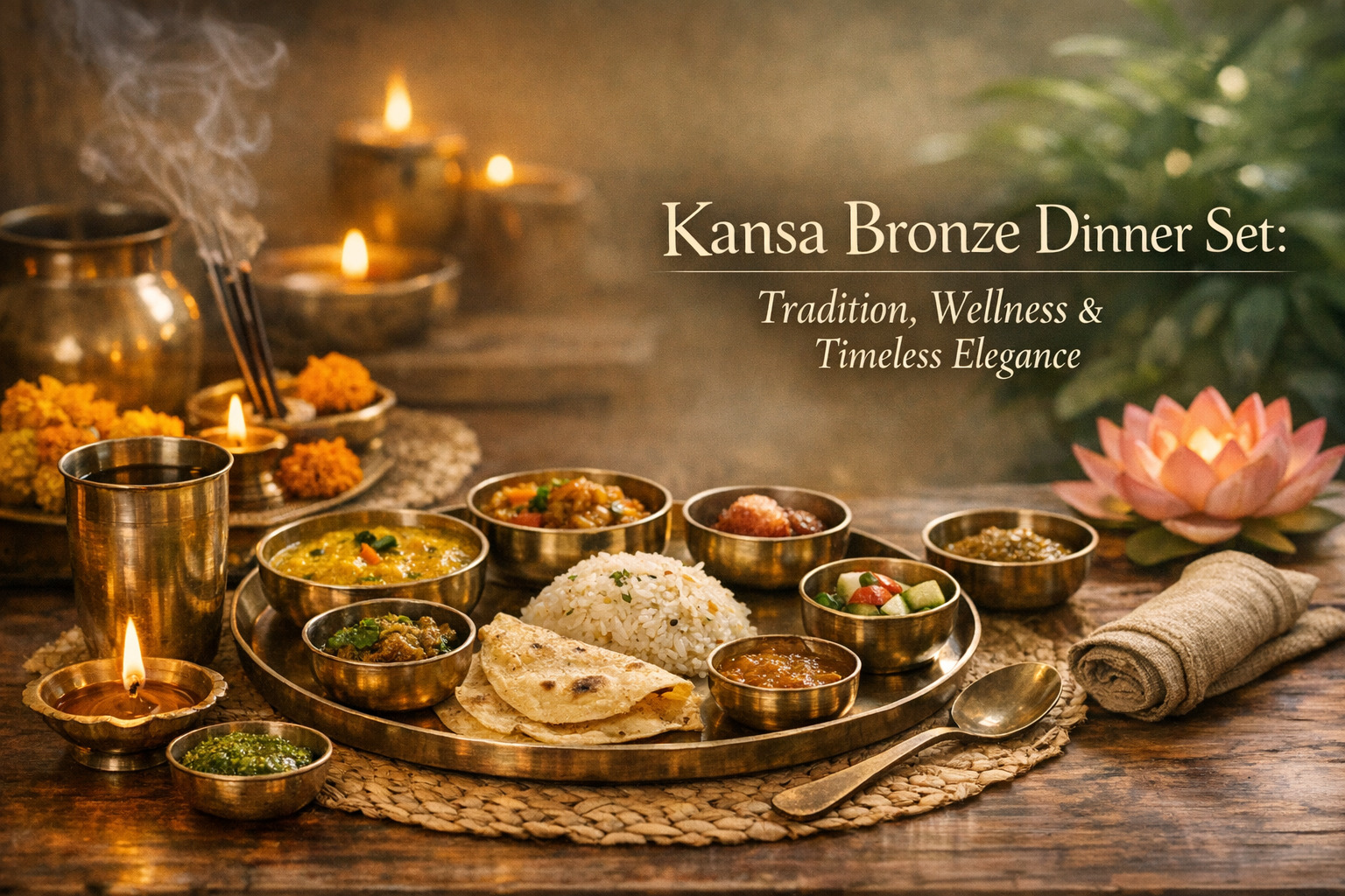 Kansa bronze dinnerware