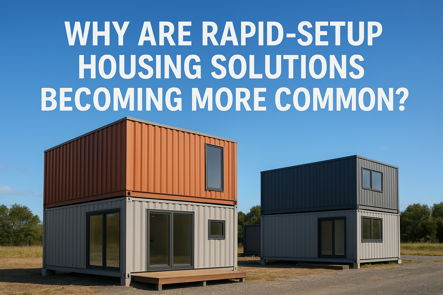 Why Are Rapid-Setup Housing Solutions Becoming More Common