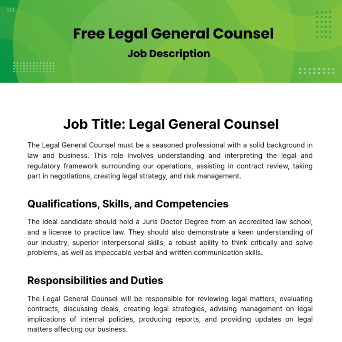 General Counsel Law Jobs Roles, Skills, Salaries, and Career Growth