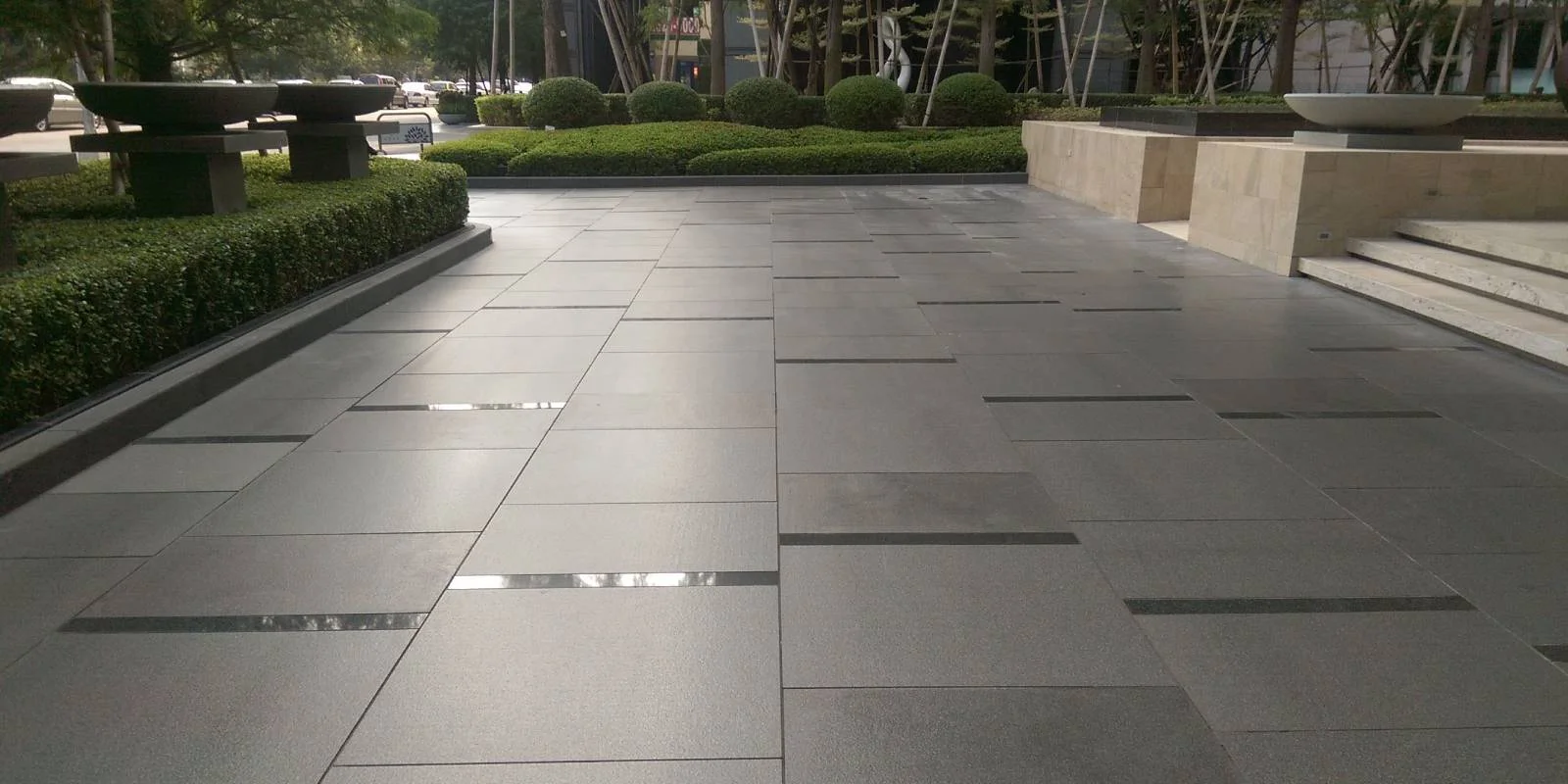 Outdoor Parking Tiles with Anti-Skid Surface | GrowCeramic