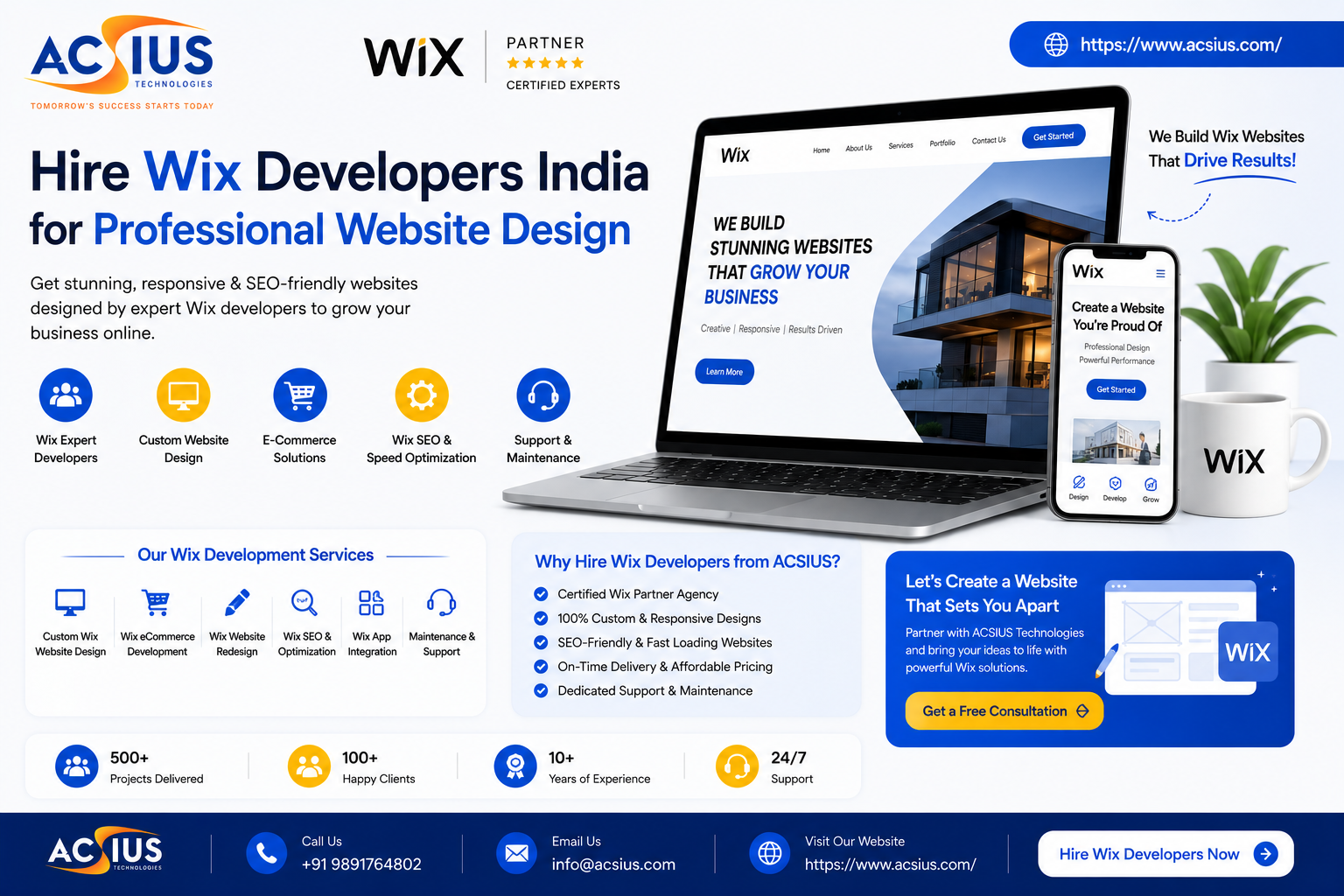 Hire Wix Developers India